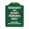 Signmission Designer Series-Resident And Guest Parking Only Violators Subject To Towing, 24" x 18", G-1824-9898 A-DES-G-1824-9898 - alternate 1